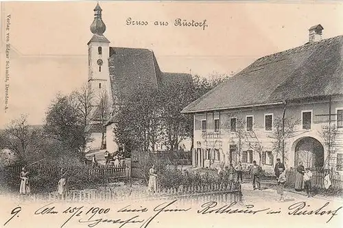 Gruss aus Rüstorf. 1890