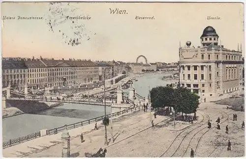 Wien. Untere Donaustrasse. Aspernbrücke.... 1912