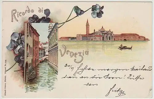 Ricordo di Venezia. 1890