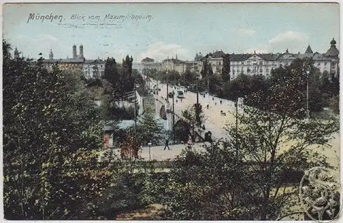 München. Blick vom Maximilianeum. 1890