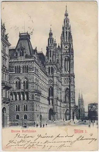 Wien I. Neues Rathaus. 1900