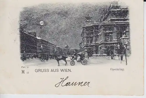 Gruss aus Wien. Opernring. 1890