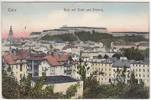 Glatz. Blick auf Stadt und Festung. 1900