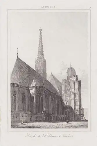 Abside de St. Etienne à Vienne. 1840