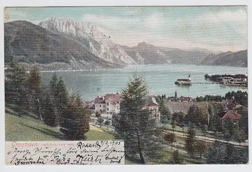 Gmunden. Schloss Ort mit Kogl. 1900