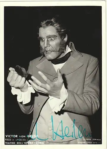 Victor von Halem. Rocco in "Fidelio". Teatro dell` Opera - Roma. HALEM, Victor v