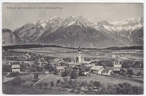 Natters mit Brandjoch und Solsteingebirge. 1900