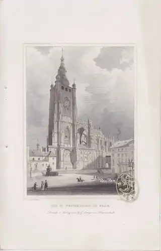 Der St. Nickolauskirche in Prag. 1842