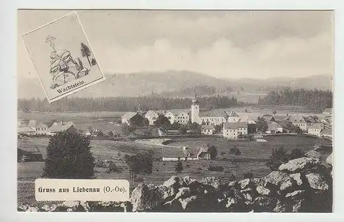 Gruss aus Liebenau (O.-Oe). Wachtstein. 1900