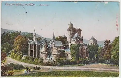 Cassel-Wilhelmshöhe. Löwenburg. 1900