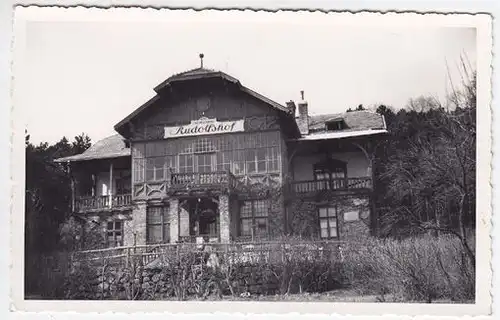 Hotel Cafe Restaurant Rudolfshof. 1920