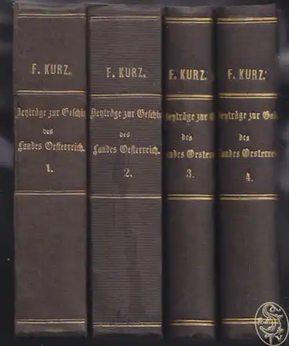 KURZ, Beiträge zur Geschichte des Landes... 1805
