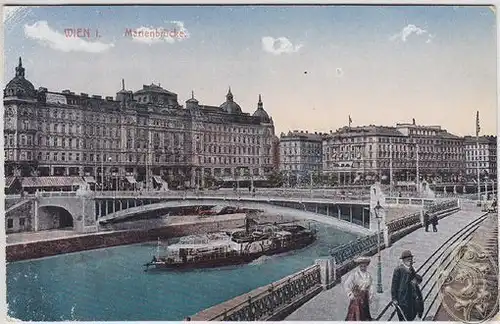 Wien I. Marienbrücke. 1900