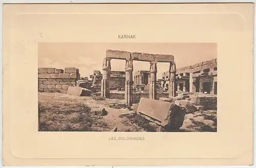 Karnak. Les Colonnades.