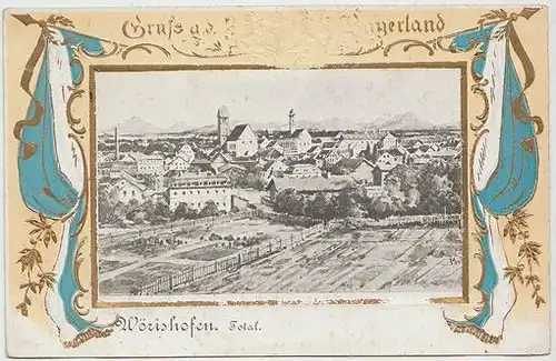 Gruss a. d. Bayerland. Wörishofen. Total. 1890