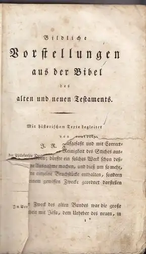 ZAPPE, Bildliche Vorstellungen aus der Bibel... 1821