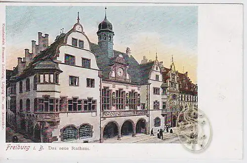 Freiburg i. B. Das neue Rathaus. 1890