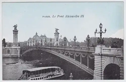 Paris Le Pont Alexandre III 1900