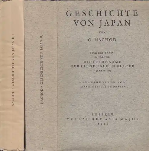 NACHOD, Geschichte von Japan. 1929