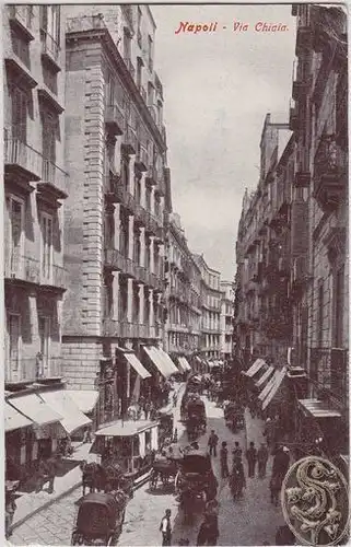 Napoli - Via Chiaia. 1910