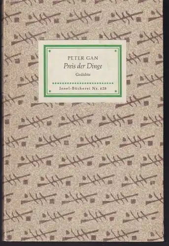 GAN, Preis der Dinge. Gedichte. Vom Dichter... 1956