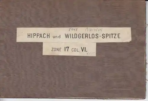 Hippach und Wildgerlos-Spitze. 1897