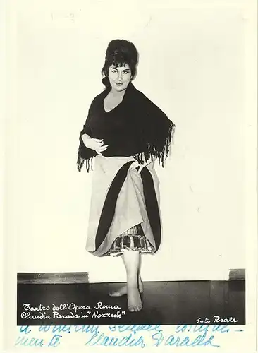 Teatro dell` Opera - Roma. Claudia Parada in "Wozzek". PARADA, Claudia, Sängerin