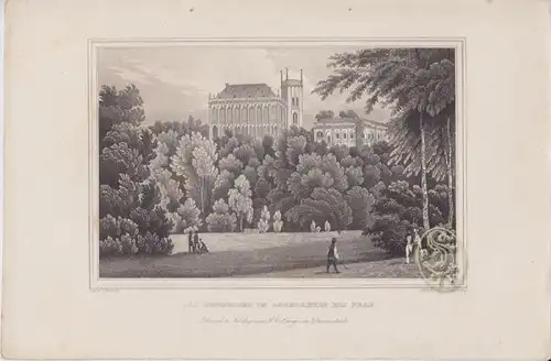Das Lustschloss im Baumgarten in Prag. 1842