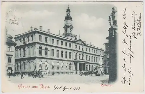 Gruss aus Riga. Rathaus.