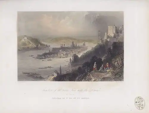 BARTLETT, Junction of the River Inn with the... 1845