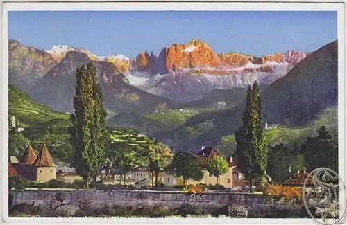 Bolzano col Catinaccio. 1900
