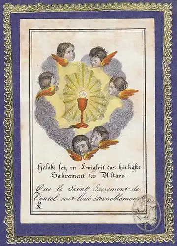 Gelobt den in Ewigkeit das heiligste Sakrament... 1800