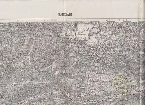 Karte Radstadt  Zone. 1903