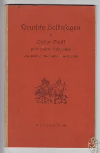 Doktor Faust. Deutsche Volkssagen den... 1910