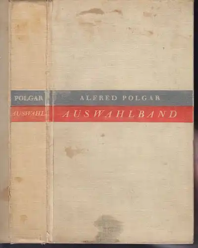 POLGAR, Auswahlband. Aus neun Bänden... 1930