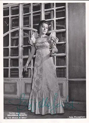 Teatro alla Scala. Graziella Sciutti ne "La Scala di Seta". SCIUTTI, Graziella, 