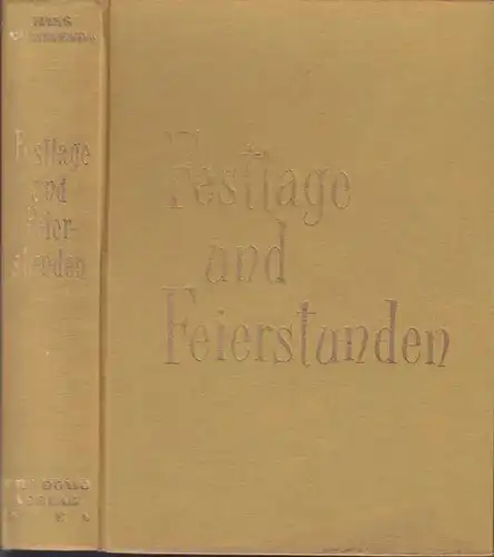 COMMENDA, Festtage und Feierstunden. Ein... 1959