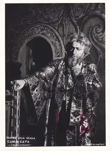 Teatro alla Scala. Carlo Cava in "Boris Godunov". CAVA, Carlo, Sänger (1928-2018