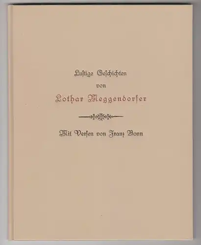 MEGGENDORFER, Das eigensinnige Schwein. Die... 1890