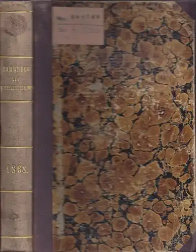 JANKE, Jahrbuch der Viehzucht nebst... 1868