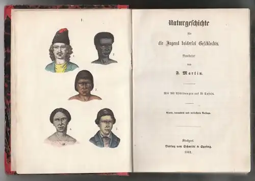 MARTIN, Naturgeschichte für die Jugend... 1861