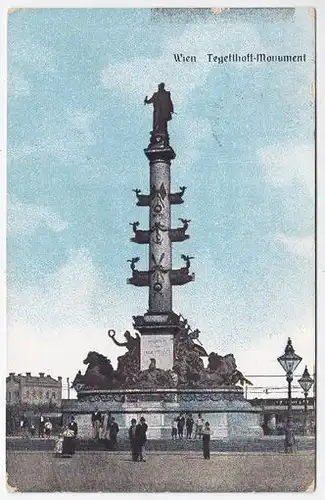 Wien. Tegetthoff-Monument. 1900