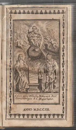 BUSENBAUM, Medulla theologiae moralis, Facili... 1712