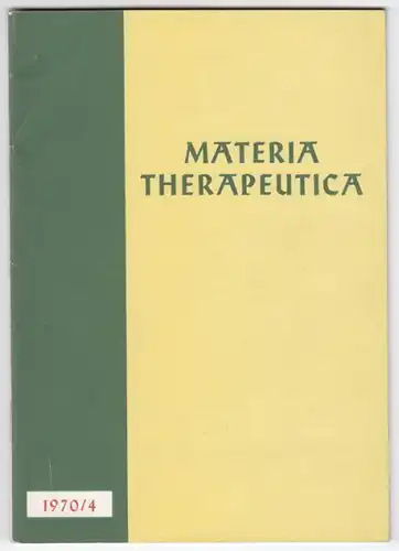 MATERIA THERAPEUTICA. Aus Klinik und Praxis für... 1966