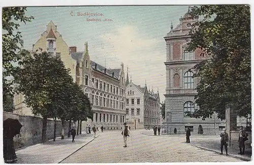 C. Budejovice. Spolková ulice. 1900