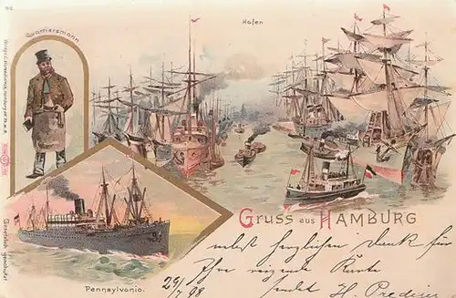 Gruss aus Hamburg: 1890