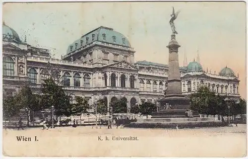 Wien I. K. k. Universität. 1900