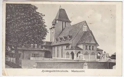 Heldengedächtniskirche. Westansicht.... 1915