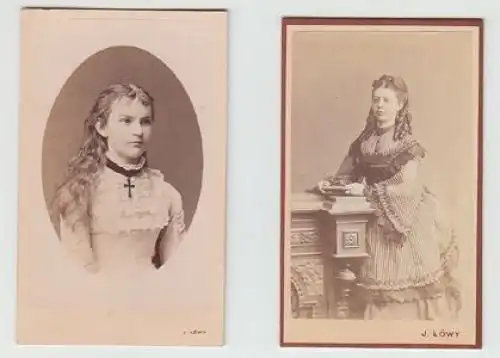 [2 Portraits zweier Damen]. 1872