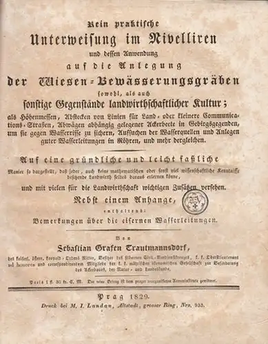 TRAUTMANNSDORF, Rein praktische Unterweisung im... 1829